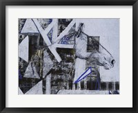 Blue Horse I Framed Print