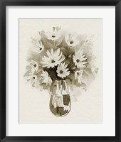 Daisy Bouquet Sketch III Framed Print