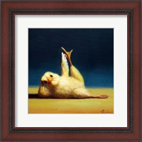 Framed 'Yoga Chick Side Leg Lift' border=