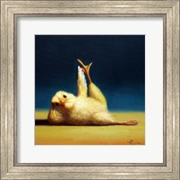 Framed 'Yoga Chick Side Leg Lift' border=