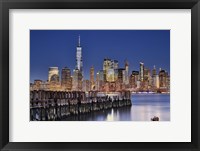 Framed Manhattan Skyline at night