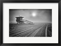 Framed Fog on the Beach - Santa Monica, California