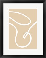 Beige Lines 2 Framed Print