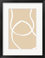 Beige Lines 4 Framed Print