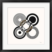 Deco Retro black III Framed Print