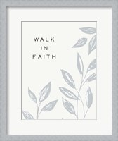 Framed Serene Sentiment VIII-Walk in Faith