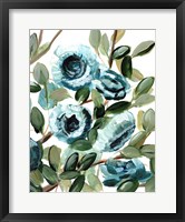 Framed Farmhouse Blue Bush IV