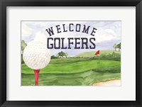 Framed Golf Days landscape I-Welcome