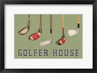 Framed Golf Days landscape II-Golfer House