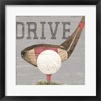 Framed 'Golf Days neutral VIII-Drive' border=