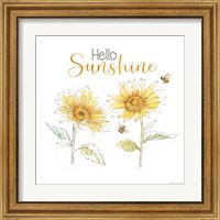 Framed 'Be My Sunshine VII' border=