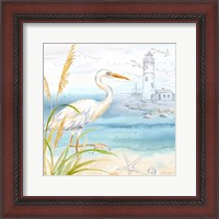 Framed 'By the Seashore II' border=