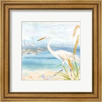 Framed 'By the Seashore III' border=