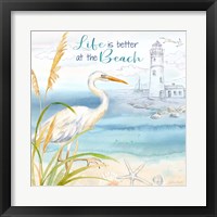 Framed 'By the Seashore VIII' border=