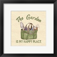 Framed 'In My Garden XI' border=