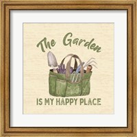 Framed 'In My Garden XI' border=