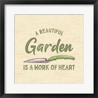 Framed 'In My Garden XII' border=