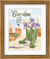 Framed 'In My Garden XVI' border=