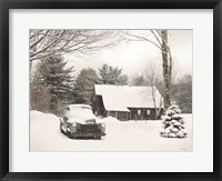 Framed Winter on the Old Farm