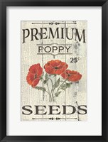 Framed Poppy Seeds