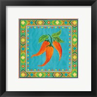 Framed 'Mucho Caliente III' border=