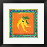 Framed 'Mucho Caliente II' border=