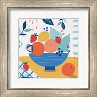 Framed 'Fruit Still Life I' border=