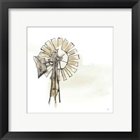 Framed 'Windmill II Neutral' border=