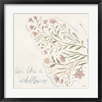 Framed Wildflower Vibes VI Neutral