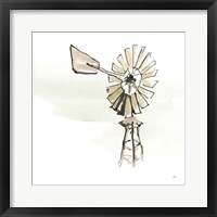 Framed 'Windmill IV' border=