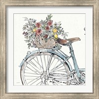 Framed 'Farmhouse Flea Market Bike II' border=