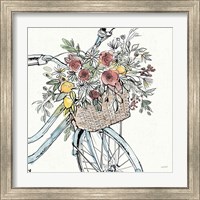 Framed 'Farmhouse Flea Market Bike I' border=