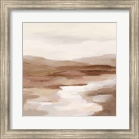 Framed 'Cinnamon Riverbank I Light' border=