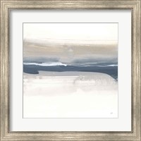 Framed 'Tonal Blue Gray III' border=