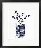 Framed Shadow Vessel I Navy