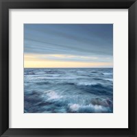 Framed Lake Superior Waves Navy Crop