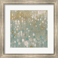 Framed 'Rain Abstract II Neutral' border=