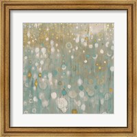 Framed 'Rain Abstract II Neutral' border=