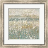 Framed 'Rain Abstract I Neutral' border=