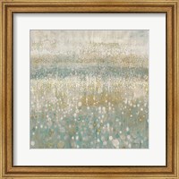 Framed 'Rain Abstract I Neutral' border=