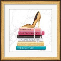 Framed 'Paris Style II Marble Sq' border=