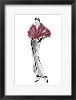 Framed Fifties Fashion I v2 Plum