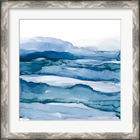 Framed 'Blue Grayscape IV' border=