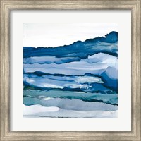 Framed 'Blue Grayscape III' border=