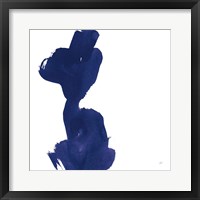 Swash I Indigo Framed Print