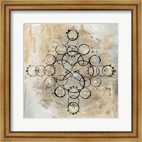 Framed 'Neutral Mandala II Crop' border=