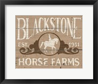 Horse Signs IV Neutral Framed Print