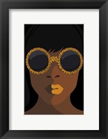 Framed Accessorize I Yellow Lips