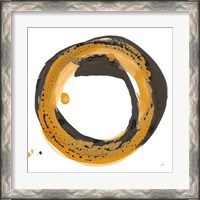 Framed 'Amber Enso III' border=