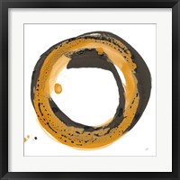 Framed 'Amber Enso III' border=